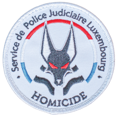Abzeichen der luxemburgischen Polizei für den Bereich Mordermittlungen.