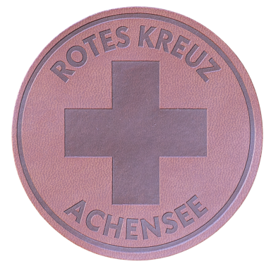 Logo des Roten Kreuzes mit dem Schriftzug "Rotes Kreuz Achensee".
